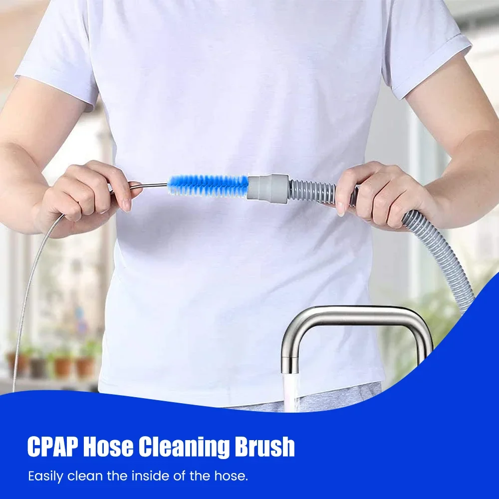 Cpap Hose and CPAP Hose Tube Hook & Hose Brush Keep Cpap Supplies Set Clean Tidy - Tube Holder Tube Flexible Cleaner Brush - Imagen 4