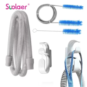 Cpap Hose and CPAP Hose Tube Hook & Hose Brush Keep Cpap Supplies Set Clean Tidy - Tube Holder Tube Flexible Cleaner Brush