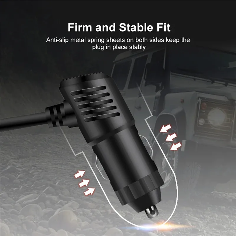3 in 1 USB Type C Socket 120W Car Cigarette Lighter Splitter 12V 24V Fast Charger Phone Power Adapter for Car DVR GPS Dashcam - Imagen 4