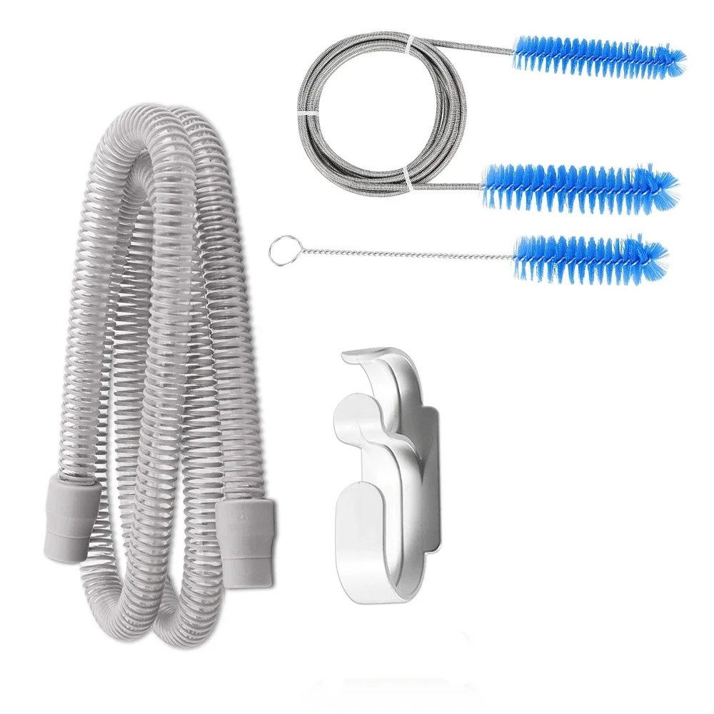Cpap Hose and CPAP Hose Tube Hook & Hose Brush Keep Cpap Supplies Set Clean Tidy - Tube Holder Tube Flexible Cleaner Brush - Imagen 7
