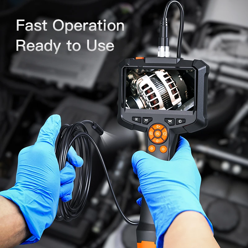 Industrial Endoscope Camera 4.3inch IPS Screen IP67 Waterproof HD1080P 8mm Lens Pipe Sewer Inspection Camera Borescope For Car - Imagen 5