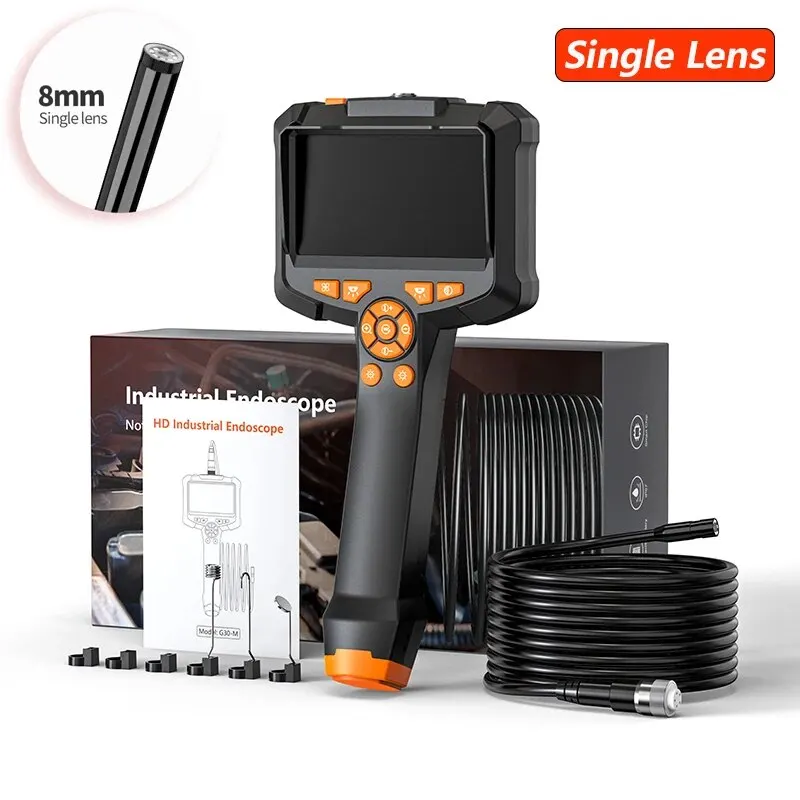 Industrial Endoscope Camera 4.3inch IPS Screen IP67 Waterproof HD1080P 8mm Lens Pipe Sewer Inspection Camera Borescope For Car - Imagen 8