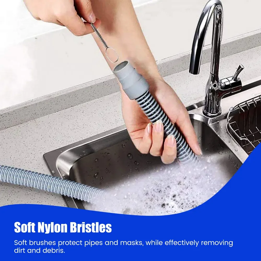 Cpap Hose and CPAP Hose Tube Hook & Hose Brush Keep Cpap Supplies Set Clean Tidy - Tube Holder Tube Flexible Cleaner Brush - Imagen 20
